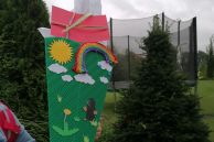 Eine gebastelte Schultüte